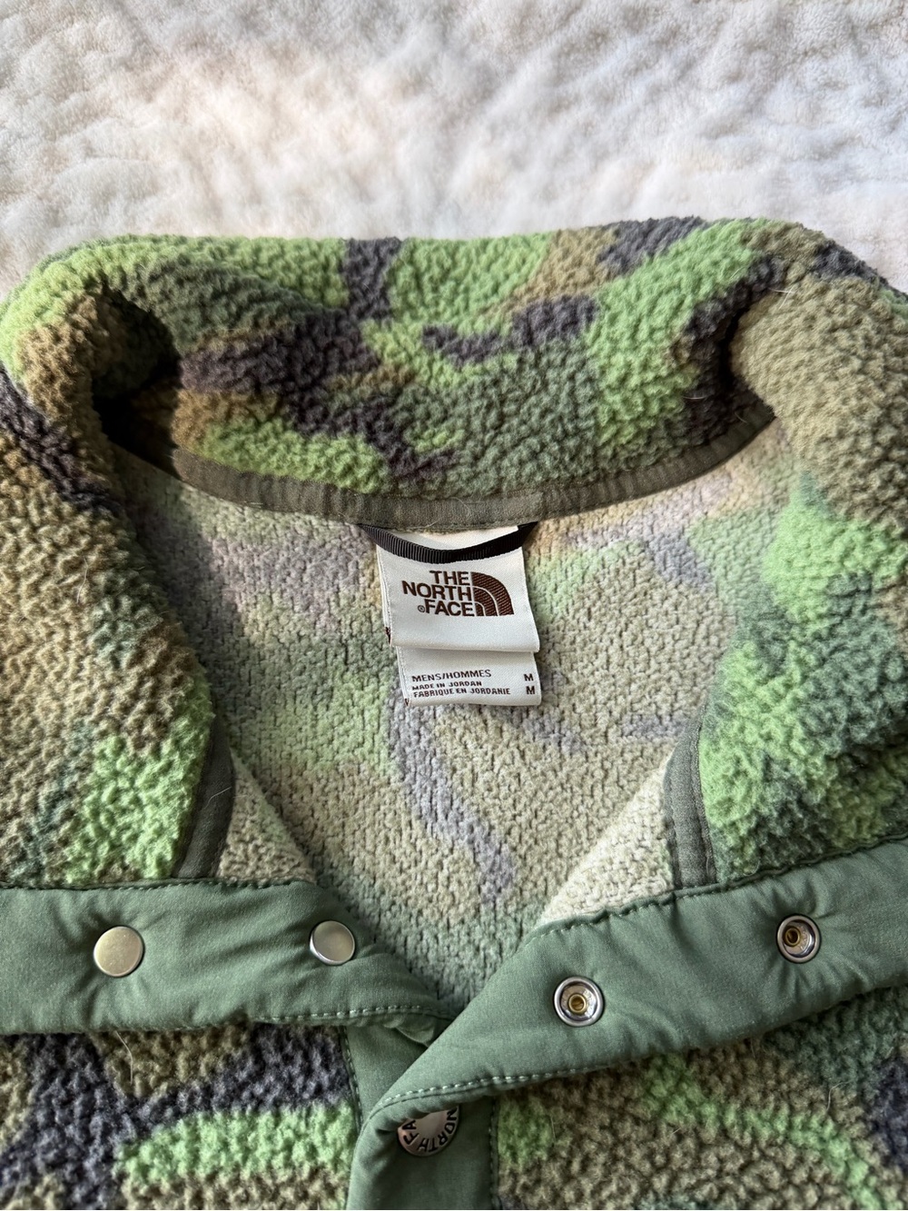 The North Face Men’s Cragmont Sherpa Fleece 1/4 Snap Front Pullover Jacket | M - Picture 4 of 11